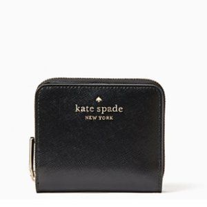 Kate Spade Staci Small Zip Around Bifold Wallet Black